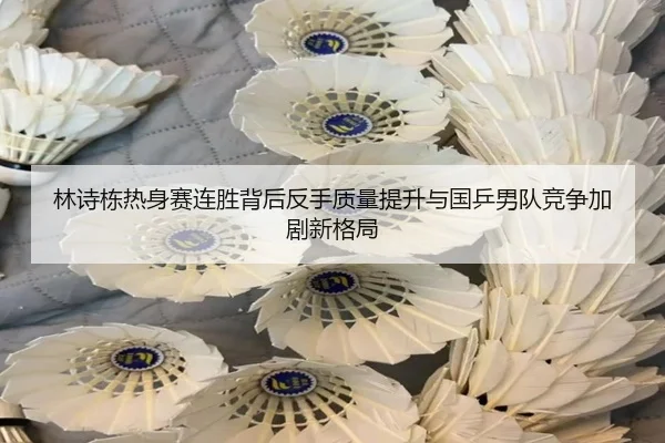 林诗栋热身赛连胜背后反手质量提升与国乒男队竞争加剧新格局